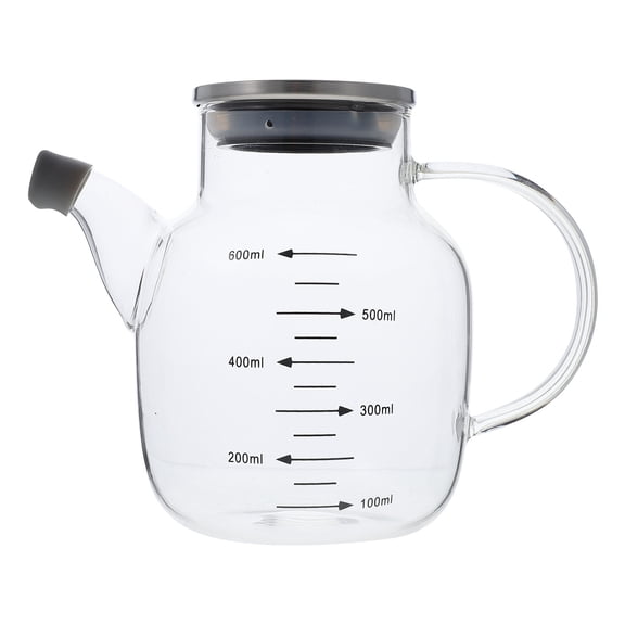 PAMINGONO Oil Container High Borosilicate Glass 1Set 6.9In X 3.9In