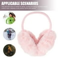 thumbnail image 1 of PAMINGONO 1Pack Women Winter Ear Muffs Pink Artificial Furs Foldable Design Round Ears Shape, 1 of 8