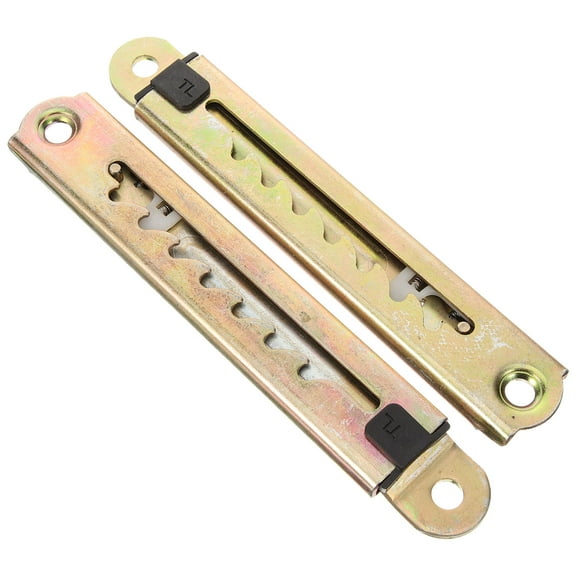 PAMINGONO Adjustable Desk Bracket 1 Pair, Golden Metal with 7-Level Angle Settings for Ergonomic and Comfortable Desk Support