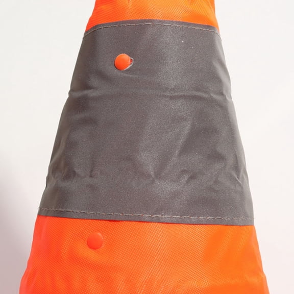 PAMINGONO folding safety cone Small Orange Plastic Reflective LED Light Traffic Roadblock
