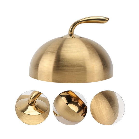 PAMINGONO 1Pc Large Steel Food Dome To Keep Steaks Warm In Melting Cheese And Cooking In Hotels