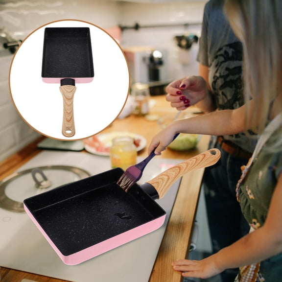 PAMINGONO Nonstick Aluminum Fry Pan with Ergonomic Handle, Cookware for Home Kitchen Cooking and Easy Food Release