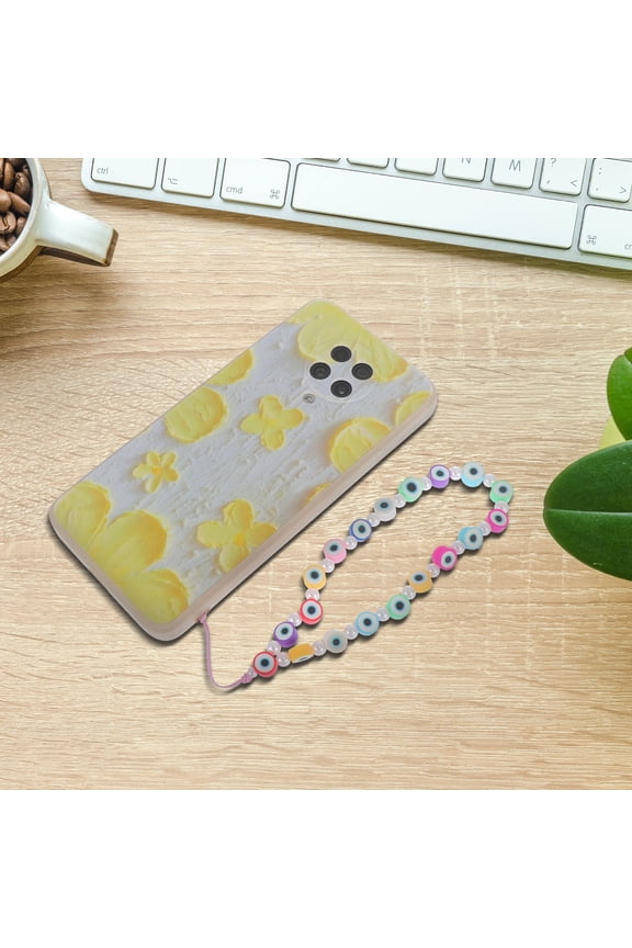 1Pc Phone Wrist Lanyard Polymer Clay Keychain with Practical Anti Drop Features