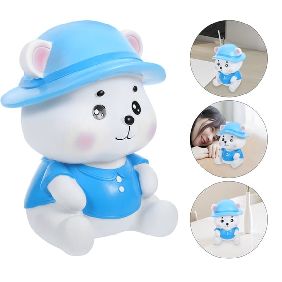 PAMINGONO Lovely Money Pot Bear Shaped Piggy Bank 1Pcs 8.3x6.3x6.3in