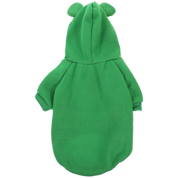 PAMINGONO 1Pcs Adorable Dog Outfit in Green Polyester for Weekend Parties and Warmth