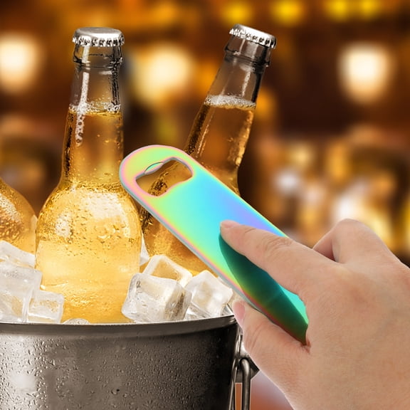PAMINGONO Flat Stainless Steel Beer Bottle Opener Tool for Bars Parties and Home Use