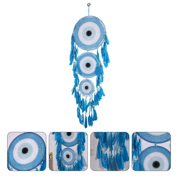 PAMINGONO 1Pcs Catcher Cotton Thread Wall Hanging Decor for Bedroom Home Decor