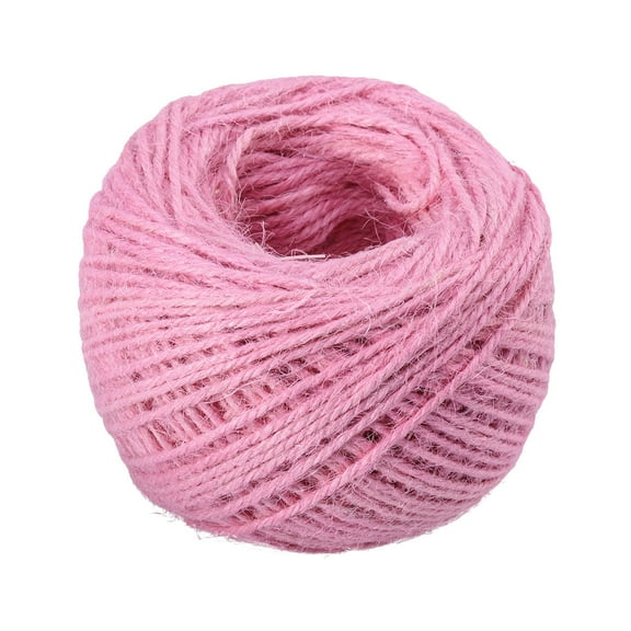 PAMINGONO 1Pcs Cord Natural Macrame Cord Jute Twine String Rope Pink For
