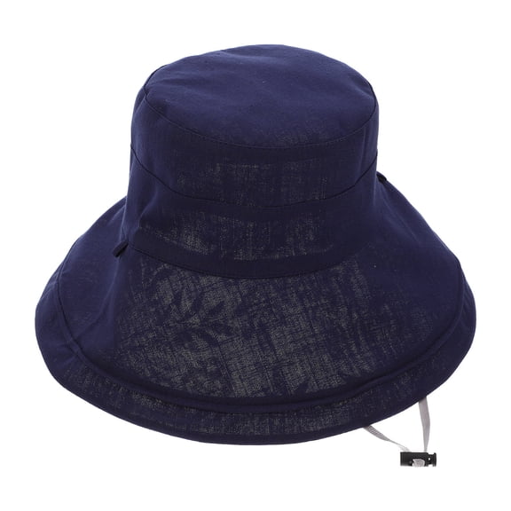 PAMINGONO 1Pcs Dark Blue Acrylic Fibers Cotton Sun Hat for Women Camping Hiking Hat