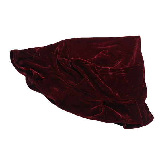 PAMINGONO Piano Chair Protective Cover Dustproof Dark Red Velvet 1Pack Cover for Store