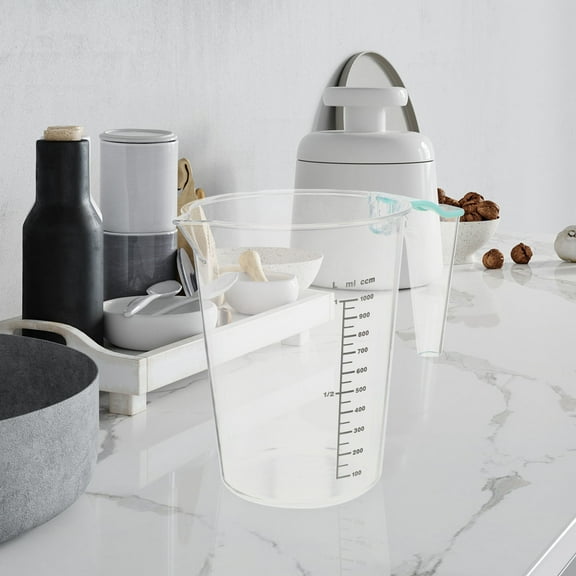 PAMINGONO 1Pcs Clear Measure Cup For Diy Baking And Coffee Making With Double Scale Design