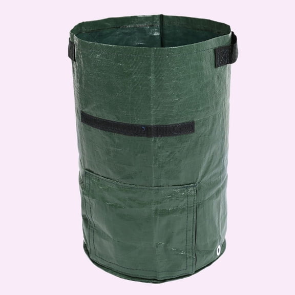 PAMINGONO 1Pcs Fabric Planter Bag for Vegetable Growing Pe Green Rectangular Home Use 42x33x33cm