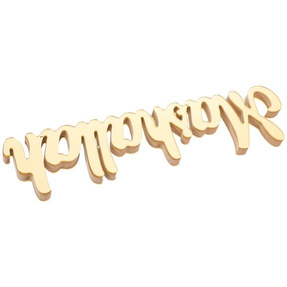 PAMINGONO 1Pcs Golden Rectangular Ramadan Mubarak Eid Table Top Ornament Acrylic Decor Festival Beauty