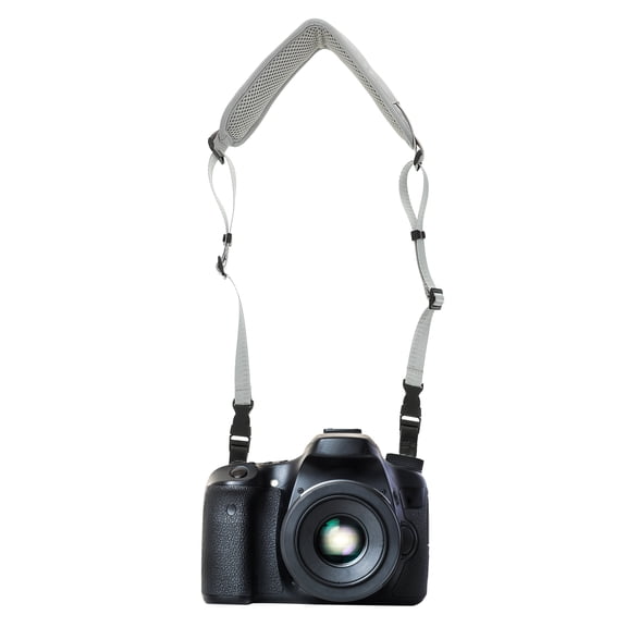 PAMINGONO Light Grey Universal Camera Shoulder Strap with Quick Release and Adjustable Length