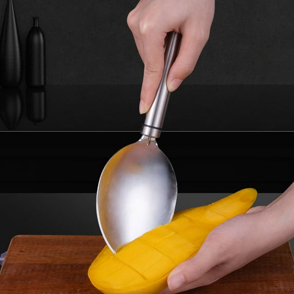 PAMINGONO Stainless Steel Mango Slicer and Cutter Tool, 1 Piece, 9.4 x 3.1 x 0.8 Inches, Fruit Peeler and Divider
