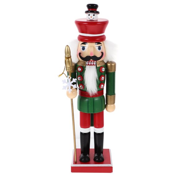PAMINGONO 1Pcs Nutcracker Christmas Decor Wood Craft For Business And Home Decor