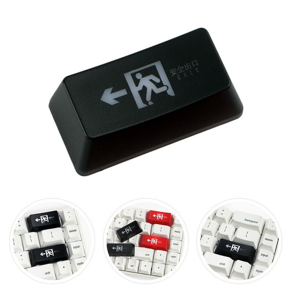 PAMINGONO Mechanical Keyboard Keycap Replacement Enter Key Pattern Shine Through Black ABS 1Pcs