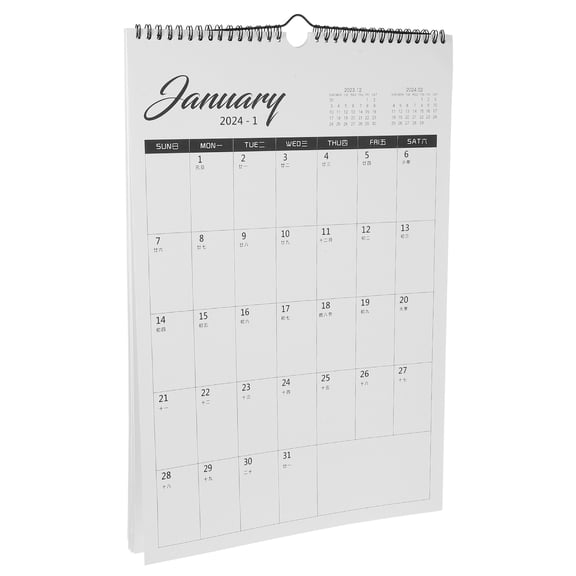 PAMINGONO 1Pcs Planning Monthly Calendar White Paper For Office Use 17x11in