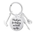 thumbnail image 1 of PAMINGONO 1Pcs Portable Key Ring for Fathers Silver Pendant on Christmas present, 1 of 8