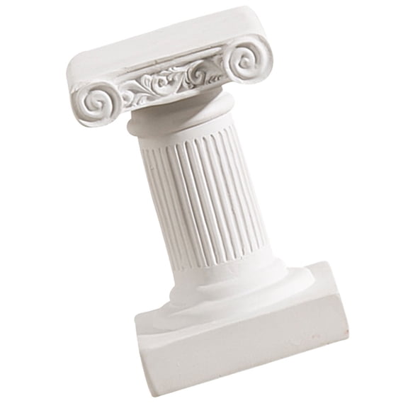 PAMINGONO Multi Purpose White Resin Roman Pillar Statue for Photography Prop and Landscape Decor