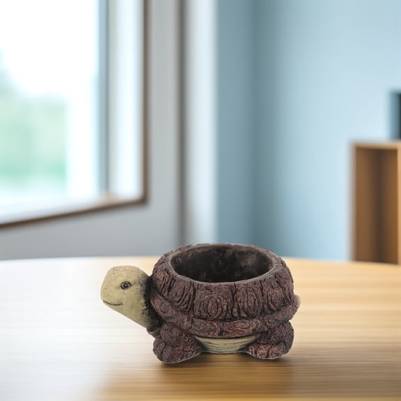 PAMINGONO 1Pcs Resin Turtle Planter for Home Decoration in Assorted Color