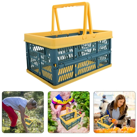 PAMINGONO 1Pcs -Resistant Wear-Resistant PP Shopping Basket For Families And Apartment 11.8X7.9X6.3In
