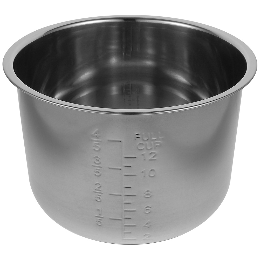 PAMINGONO 1Pcs Round Stainless Steel Rice Cooker Inner Pot for Home ...