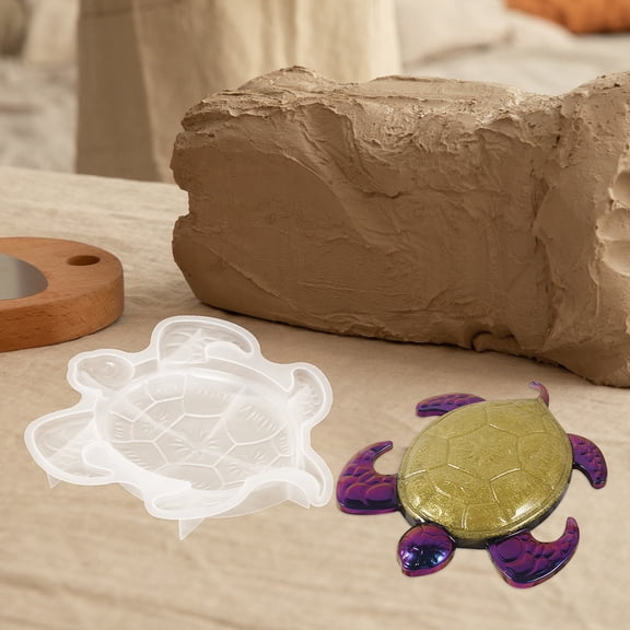 PAMINGONO Turtle Craft Making Mold Silicone 1Set 7.47X6.29X1.18in