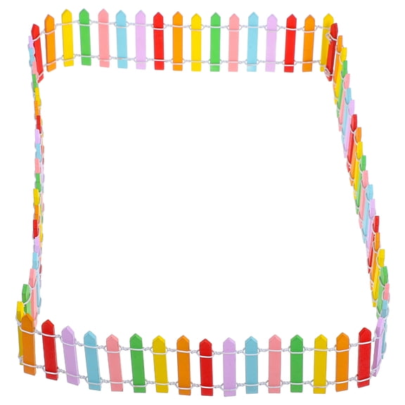 PAMINGONO 1Pcs Small Picket Fence For Garden With Landscape Decoration In