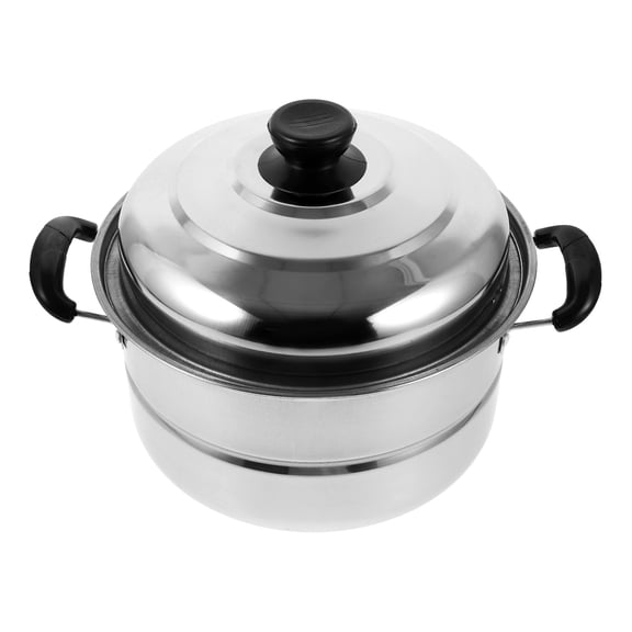 PAMINGONO Stainless Steel Steaming Pot Kitchen Soup Pot for Individuals 1Pack