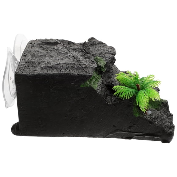 PAMINGONO 1Pcs Turtle Aquarium Decor Resin Basking Platform for Reptile Pets 7x6.7x2.8in