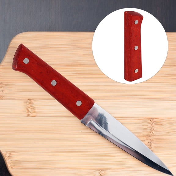 PAMINGONO Knife Handle Wooden 1Set 4.76X1.28X0.79in