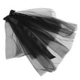 thumbnail image 1 of PAMINGONO 1Pcs Veils for Women Wedding Black Gauze Square Bowknot Retro Dark Style, 1 of 8