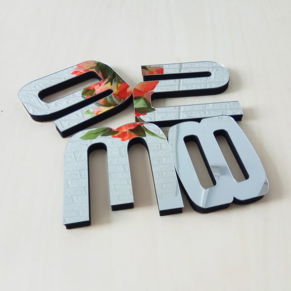 PAMINGONO 1Pcs Wall Clock Acrylic EVA Metal Quartz for Living Room 70x120x0.4in