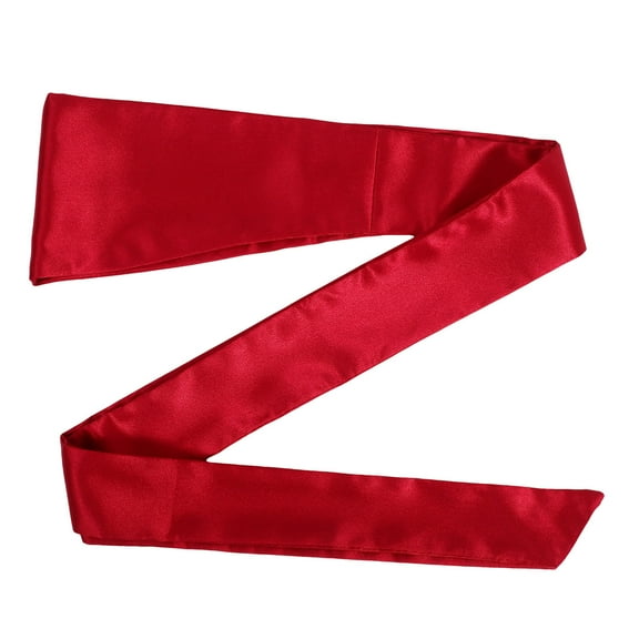 PAMINGONO 1Piece Women Sash Belt Red Cloth Wedding Fashion Accessory 87.25X4.91X0.04In