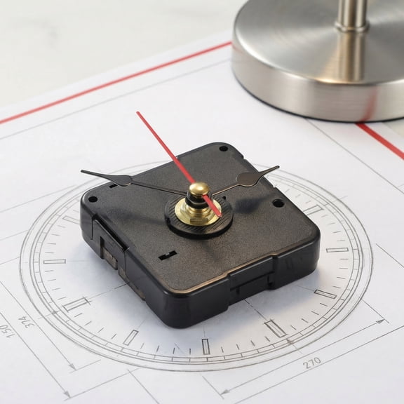 PAMINGONO DIY Clock Kit Silent Design Black Plastic Metal Suitable for 10-12Cm Clock Face 1Set
