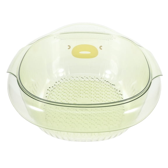 PAMINGONO 1Set Berry Strainer Double Layer Vegetable Washing Basket for Indoor Kitchen Filtering Basin
