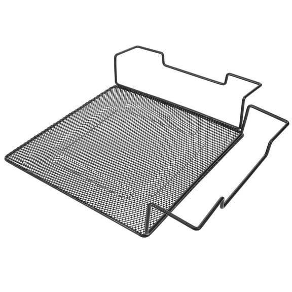 PAMINGONO 1Set Black Metal Corner Storage Rack Sturdy Structure Plant Pot Stand Square Shape For Homeowners