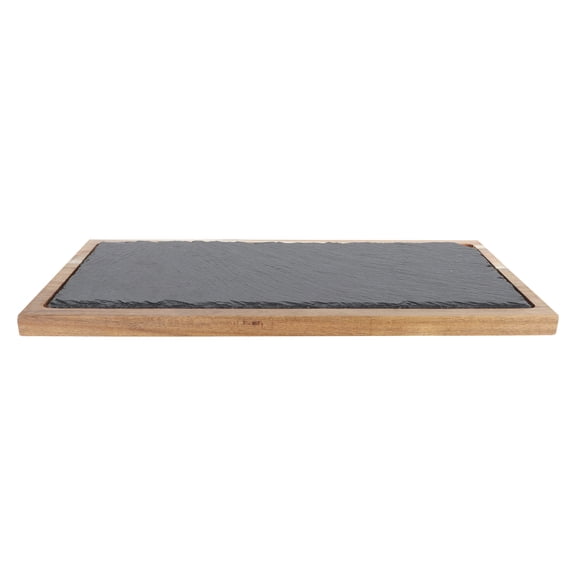 PAMINGONO 1Set Black Synthetic Material Plate for Sushi Home Dinner