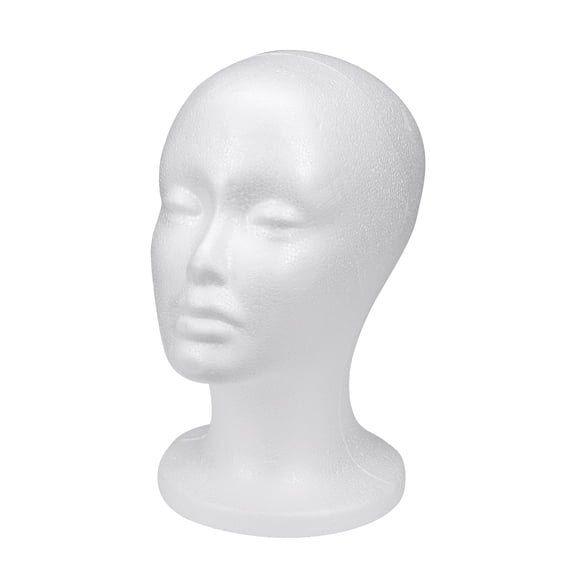 PAMINGONO 1Set Display Mannequin Head for Wigs and Hats 27.00X22.00X9.00CM Polystyrene Heads for Shop