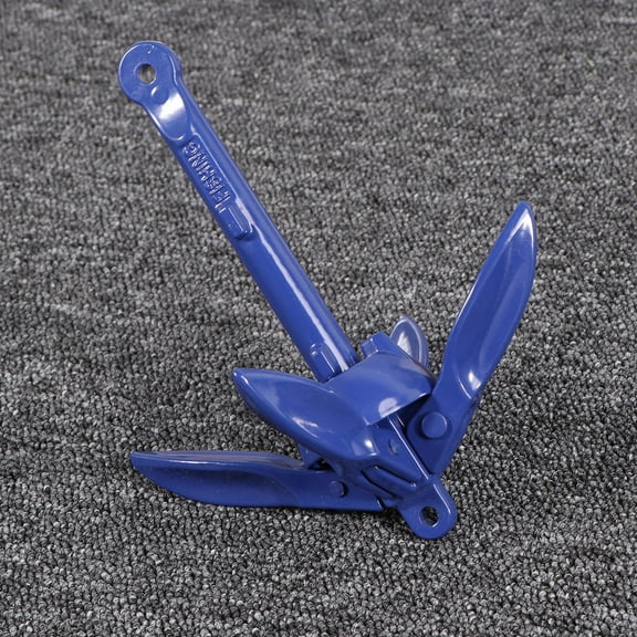 PAMINGONO Boat Kayak Anchor Compact Folding Blue for Paddle Boards 1Pcs
