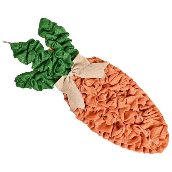 PAMINGONO Carrot Wreath Cloth Door Decoration for Homeowners Window 1Pack