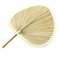 thumbnail image 1 of PAMINGONO 1Set Fans Handheld Woven Leaf Great For Keeping Cool At The Beach Or During Parties, 1 of 8