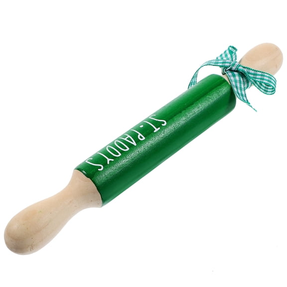 PAMINGONO 1Set Farmhouse Rolling Pin Cylindrical Cloth For Saint Patricks Day Holiday Decorations