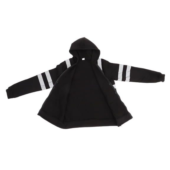 PAMINGONO 1Set Fleece Hoodie Reflective High Visibility For Men Construction Work