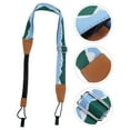 thumbnail image 1 of PAMINGONO 1Set Guitar Adjustable Strap Blue Cotton With ABS For Various Instruments, 1 of 8