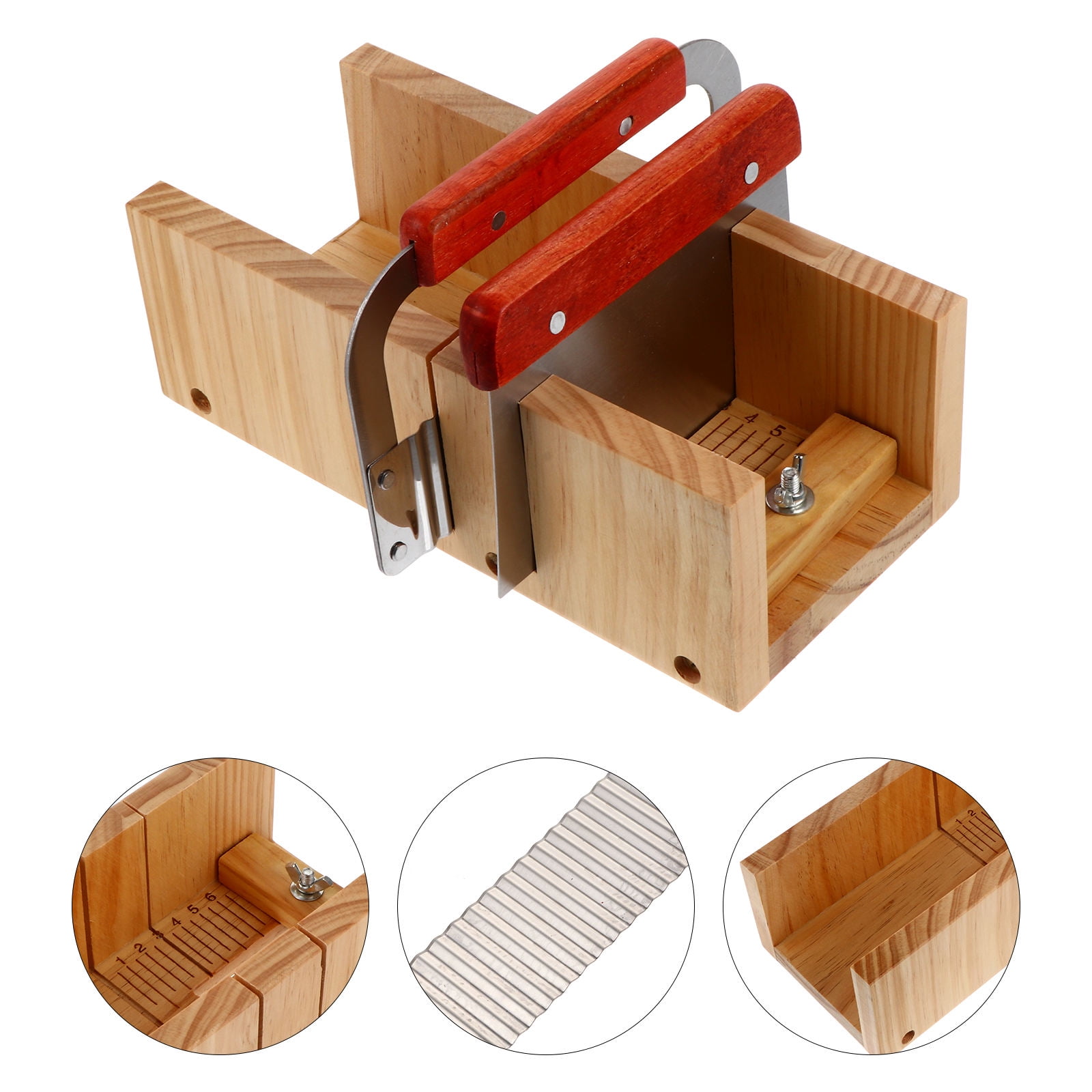 PAMINGONO Wood Soap Cutter Set Diy Design 1 Handmade Soap Tools