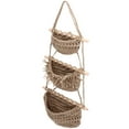 thumbnail image 1 of PAMINGONO Kitchen Fruit Basket Hanging Woven Basket Dark Brown Rope 1Pack, 1 of 8