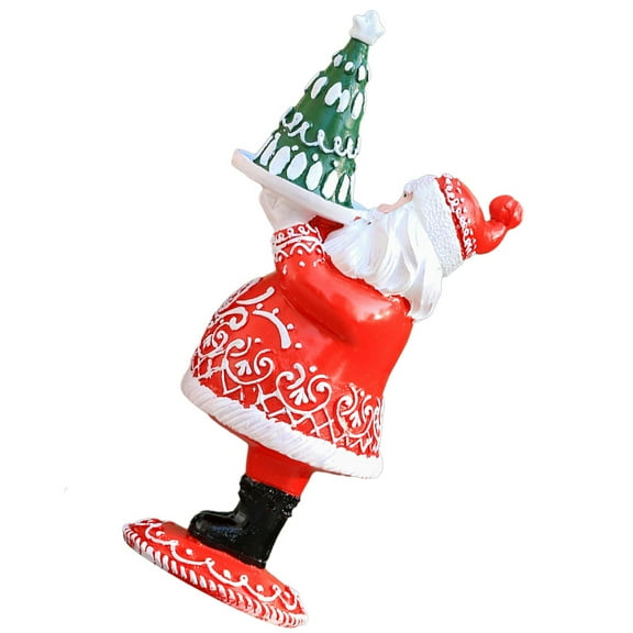 PAMINGONO 1Set Miniature Figure Resin Santa for Indoor Decor and Gifting Occasions