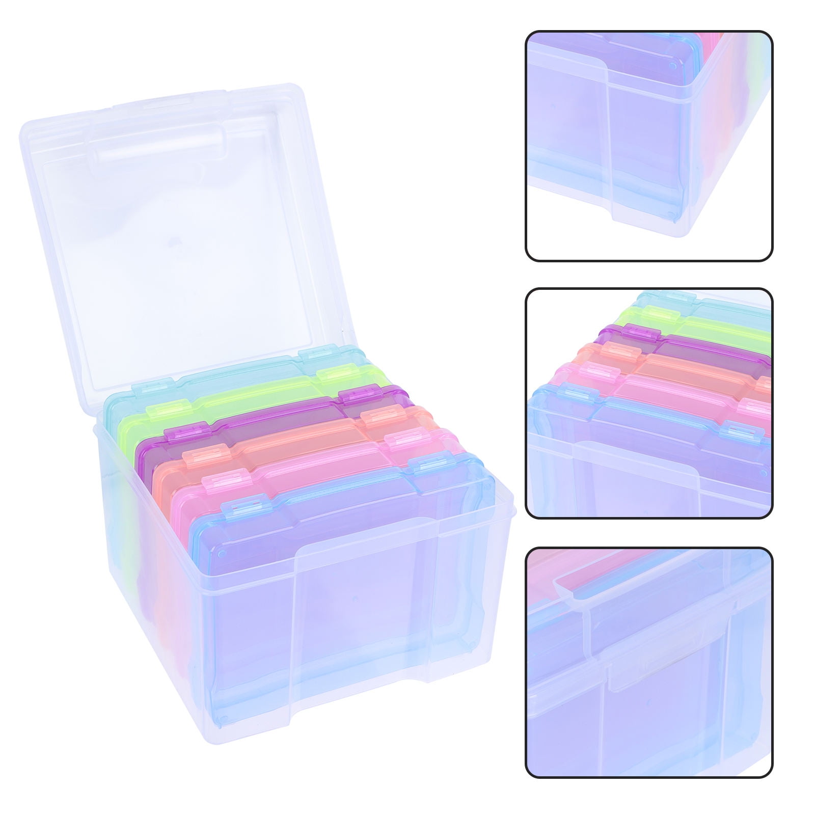 PAMINGONO 1Set Multifunctional Photo Case Organizer Box Simple Organization